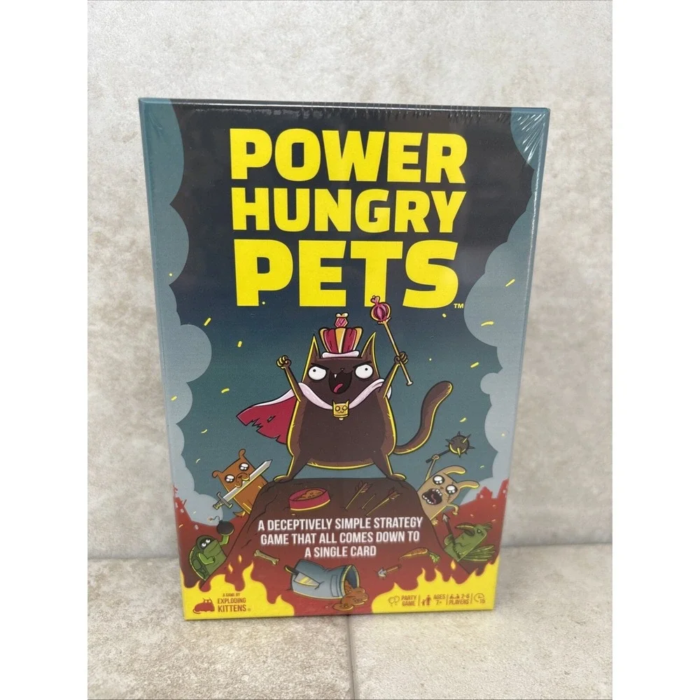 ✨️  SEALED: Power‎ Hungry Pets Game EXPLODING KITTENS Try To Outsmart Each Other